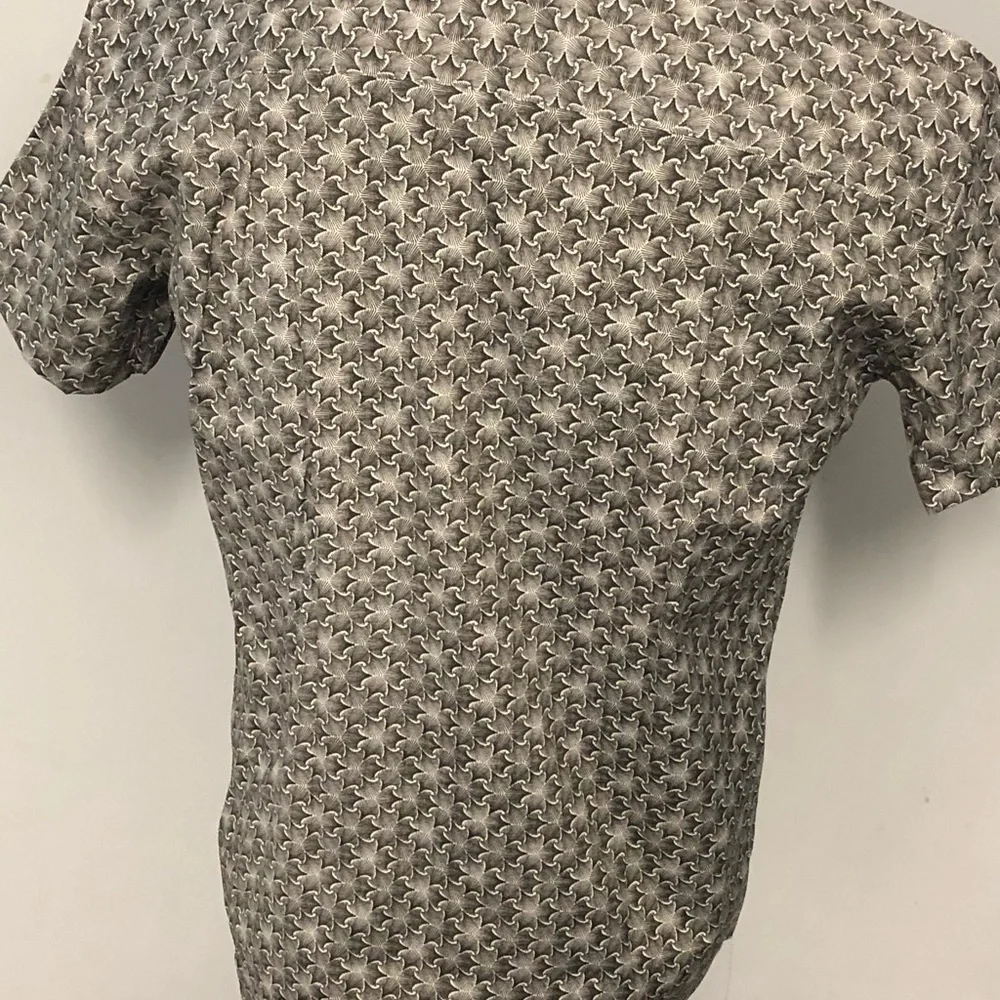 Mizumi shirt button front grey specks modern fit - Picture 3 of 3